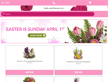 Tablet Screenshot of budsandbloomsflowers.com